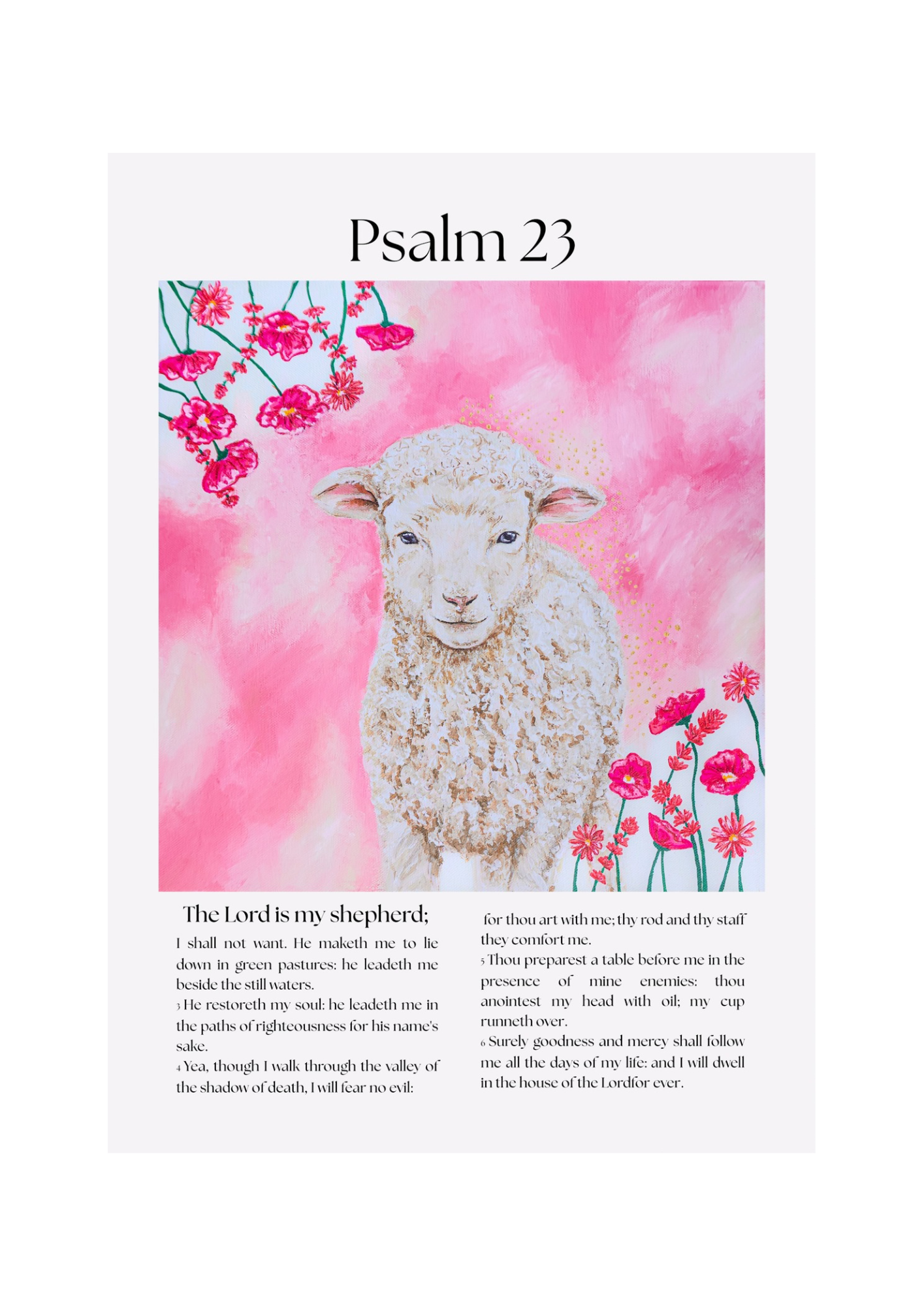 ”Psalm 23” - Poster